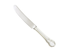 Серебряный  столовый нож с объемным узором на  ручке  «Венеция»